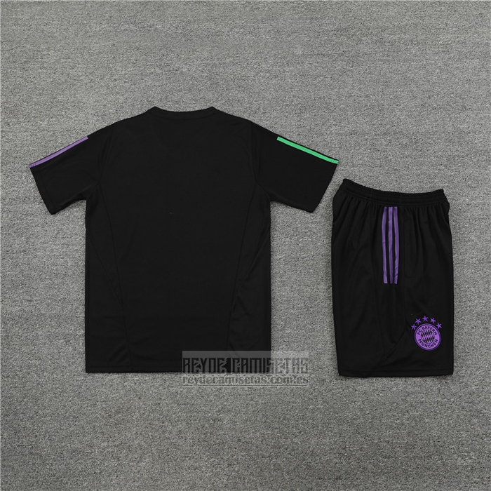 Chandal del Bayern Munich Manga Corta 2023-2024 Negro - Pantalon Corto